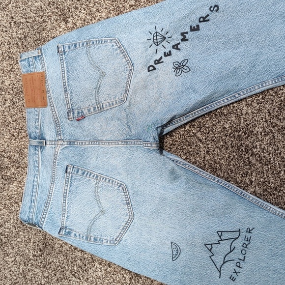 Levis 501 Straight Fit 93 Slate Culture Jeans Men's 32x32 - Picture 9 of 15